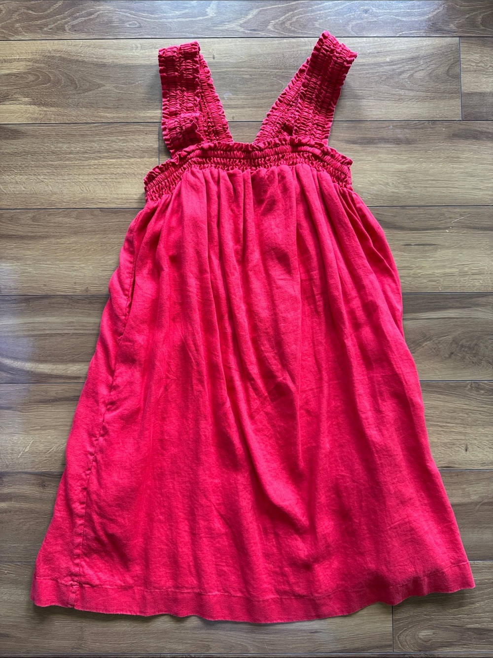 Everlane Red Linen Dress M